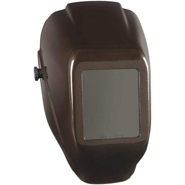Jackson Safety - 5-1/4" Window Width x 4-1/2" Window Height, 10 Shade Fixed Shade Lens, Fixed Front Welding Helmet - Black Thermoplastic - Eagle Tool & Supply