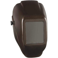 Jackson Safety - 5-1/4" Window Width x 4-1/2" Window Height, 10 Shade Fixed Shade Lens, Fixed Front Welding Helmet - Black Thermoplastic - Eagle Tool & Supply