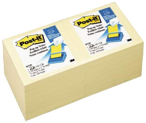 3M - 90 Sheet, 3 x 3", Note Pad/Writing Pad/Notebook - Yellow - Eagle Tool & Supply