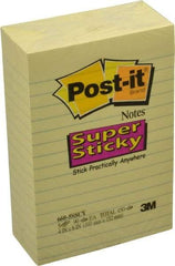 3M - 90 Sheet, 4 x 6", Note Pad/Writing Pad/Notebook - Yellow - Eagle Tool & Supply