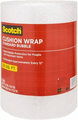 3M - 50' Long x 12" Wide, Cushion Wrap - Clear - Eagle Tool & Supply