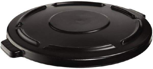 Rubbermaid - Round Lid for Use with 20 Gal Round Trash Cans - Black, Plastic, For 2620 Brute Trash Cans - Eagle Tool & Supply