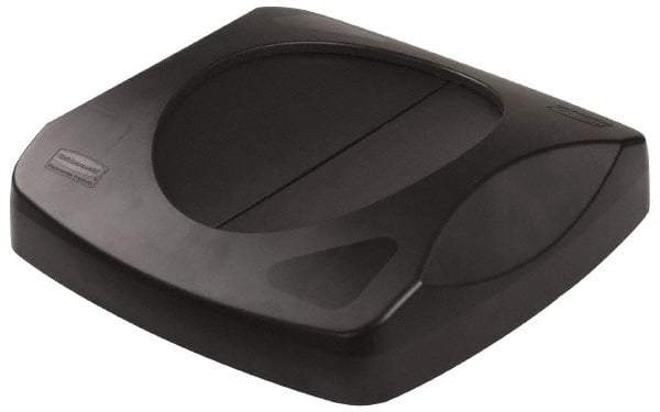 Rubbermaid - Square Lid for Use with 23 Gal Square Trash Cans - Black, Plastic, For 3569-07 & 3569-88 - Eagle Tool & Supply