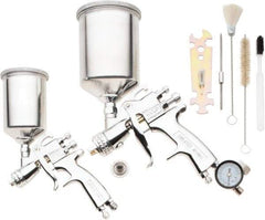 Binks - Gravity Feed High Volume/Low Pressure Paint Spray Gun - 175 Max psi, 7 to 12 CFM, For Adhesives, Enamels, Epoxies, Lacquers, Latex, Polyurethanes, Primers, Sealers, Stains, Varnishes - Eagle Tool & Supply
