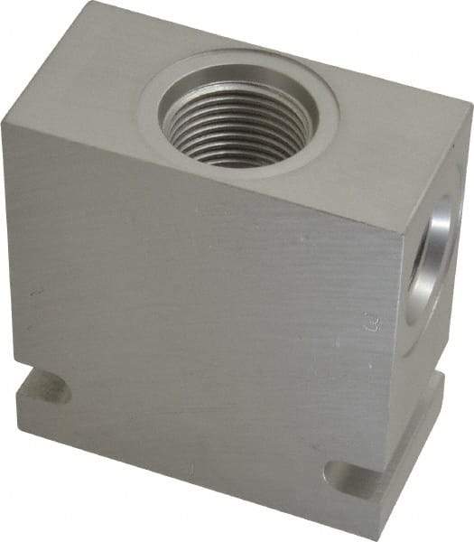 Parker - 20 GPM Aluminum Hydraulic Control Valve - 7/8-14 Thread, C10-3 Cavity, 1-1/4" Wide x 2-1/2" Long - Eagle Tool & Supply