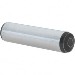 Value Collection - 10mm Diam x 40mm Pin Length Alloy Steel Pull Out Dowel Pin - C 57-63 Hardness, 1 Rounded & 1 Threaded End - Eagle Tool & Supply