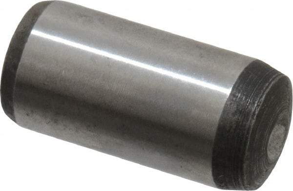 Value Collection - 12mm Diam x 25mm Pin Length Alloy Steel Pull Out Dowel Pin - C 57-63 Hardness, 1 Rounded & 1 Threaded End - Eagle Tool & Supply