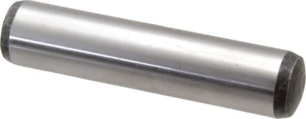 Value Collection - 20mm Diam x 90mm Pin Length Alloy Steel Pull Out Dowel Pin - C 57-63 Hardness, 1 Rounded & 1 Threaded End - Eagle Tool & Supply