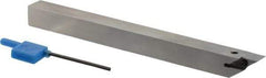 Iscar - PVAC, Right Hand Cut, 1/2" Shank Height x 1/2" Shank Width, Neutral Rake Indexable Turning Toolholder - 5.905" OAL, VC.T 22.. Insert Compatibility, Series Isoturn - Eagle Tool & Supply