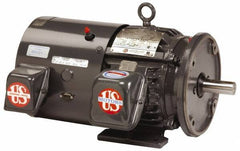 US Motors - 60 hp, TEFC Enclosure, No Thermal Protection, 3,570 RPM, 230/460 Volt, 60 Hz, Three Phase Premium Efficient Motor - Size 364 Frame, Rigid Mount, 1 Speed, Ball Bearings, 136/68 Full Load Amps, F Class Insulation, Reversible - Eagle Tool & Supply