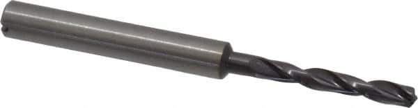 Guhring - 3.5mm 140° Solid Carbide Jobber Drill - FIREX Finish, Right Hand Cut, Spiral Flute, Straight Shank, 66mm OAL, SU Point - Eagle Tool & Supply