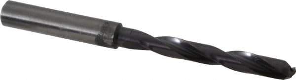 Guhring - 6.2mm 140° Solid Carbide Jobber Drill - FIREX Finish, Right Hand Cut, Spiral Flute, Straight Shank, 91mm OAL, SU Point - Eagle Tool & Supply