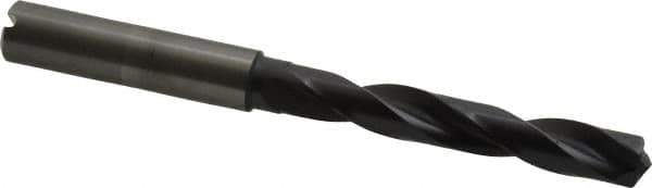 Guhring - 8.6mm 140° Solid Carbide Jobber Drill - FIREX Finish, Right Hand Cut, Spiral Flute, Straight Shank, 103mm OAL, SU Point - Eagle Tool & Supply