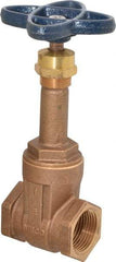 NIBCO - 1" Pipe, Class 125, Threaded Bronze Solid Wedge Rising Stem Gate Valve - 200 WOG, 125 WSP, Screw-In Bonnet - Eagle Tool & Supply