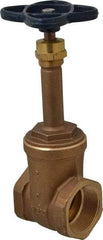 NIBCO - Class 125, Threaded Bronze Solid Wedge Rising Stem Gate Valve - 300 WOG, 150 WSP, Union Bonnet - Eagle Tool & Supply