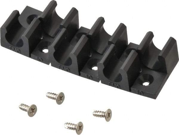 SMC PNEUMATICS - Multitube Holder - Black, 6 Slots - Eagle Tool & Supply