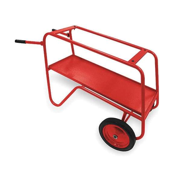 Rothenberger - 1/2" to 2" Pipe Capacity, Thread Machine Cart with Stationary Head - 30" High, 400 Lb Capacity - Eagle Tool & Supply