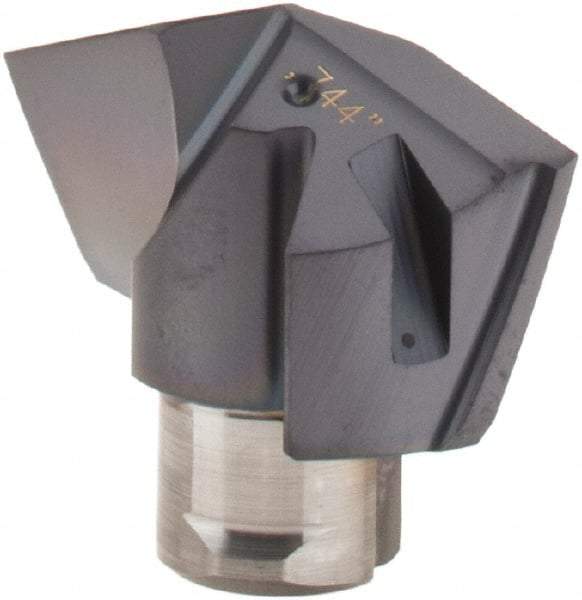 Iscar - Series ICM, 18.9mm Diam Grade IC908 140° Replaceable Drill Tip - Carbide, TiAlN Finish, 18 Seat Size - Eagle Tool & Supply