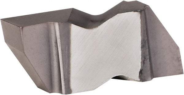 Kennametal - 3178NG Grade KCU25, 4.52mm Cutting Width Carbide Grooving Insert - 3.81mm Max Depth of Cut, Left Hand, 0.19mm Corner Radius, AlTiN Finish - Eagle Tool & Supply