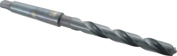 Chicago-Latrobe - 19/32", 2MT 118° Point High Speed Steel Taper Shank Drill Bit - Oxide Finish, 4-7/8" Flute Length, 8-3/4" OAL, Spiral Flute, Series 110 - Eagle Tool & Supply