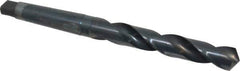 Chicago-Latrobe - 1-1/4", 4MT 118° Point High Speed Steel Taper Shank Drill Bit - Oxide Finish, 7-7/8" Flute Length, 13-1/2" OAL, Spiral Flute, Series 110 - Eagle Tool & Supply