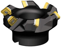 Kennametal - 45° Lead Angle, 3.024" Max Cut Diam, 2.48" Min Cut Diam, 0.26" Max Depth of Cut, Indexable Chamfer and Angle End Mill - 5 Inserts, SE..T 443AE..N Insert Style, 3.855" Overall Length, Straight Shank - Eagle Tool & Supply