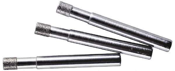 Made in USA - 5/32" Head Thickness CBN Grinding Pin - 1/8" Shank Diam x 1-1/4" Shank Length - Eagle Tool & Supply