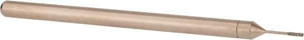 Made in USA - 3/32" Head Thickness CBN Grinding Pin - 1/8" Shank Diam x 2" Shank Length, Coarse Grade - Eagle Tool & Supply