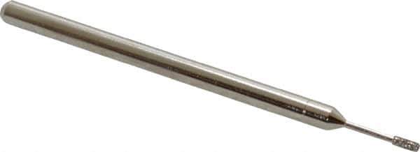 Made in USA - 1/8" Head Thickness CBN Grinding Pin - 1/8" Shank Diam x 1-7/8" Shank Length, Coarse Grade - Eagle Tool & Supply