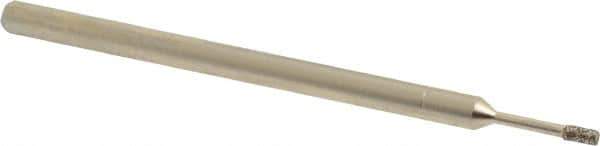Made in USA - 1/8" Head Thickness CBN Grinding Pin - 1/8" Shank Diam x 1-7/8" Shank Length, Coarse Grade - Eagle Tool & Supply