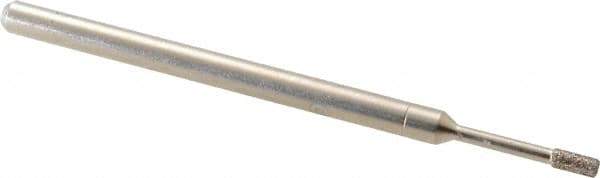 Made in USA - 5/32" Head Thickness CBN Grinding Pin - 1/8" Shank Diam x 1-3/4" Shank Length, Coarse Grade - Eagle Tool & Supply