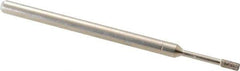 Made in USA - 5/32" Head Thickness CBN Grinding Pin - 1/8" Shank Diam x 1-3/4" Shank Length, Coarse Grade - Eagle Tool & Supply