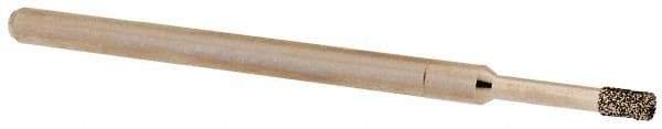Made in USA - 5/32" Head Thickness CBN Grinding Pin - 1/8" Shank Diam x 1-3/4" Shank Length, Coarse Grade - Eagle Tool & Supply