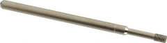 Made in USA - 5/32" Head Thickness CBN Grinding Pin - 1/8" Shank Diam x 1-3/4" Shank Length, Coarse Grade - Eagle Tool & Supply