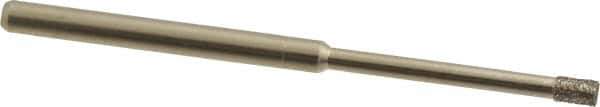 Made in USA - 5/32" Head Thickness CBN Grinding Pin - 1/8" Shank Diam x 1-1/4" Shank Length - Eagle Tool & Supply