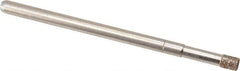 Made in USA - 1/8" Head Diam x 5/32" Head Thickness CBN Grinding Pin - 1/8" Shank Diam x 1-3/4" Shank Length, Coarse Grade - Eagle Tool & Supply