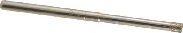 Made in USA - 1/8" Head Diam x 5/32" Head Thickness CBN Grinding Pin - 1/8" Shank Diam x 1-1/4" Shank Length, Coarse Grade - Eagle Tool & Supply