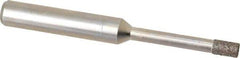 Made in USA - 0.141" Head Diam x 1/4" Head Thickness CBN Grinding Pin - 1/4" Shank Diam x 1-1/4" Shank Length, Coarse Grade - Eagle Tool & Supply