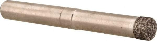 Made in USA - 1/4" Head Diam x 1/8" Head Thickness CBN Grinding Pin - 1/4" Shank Diam x 1-1/4" Shank Length, Coarse Grade - Eagle Tool & Supply