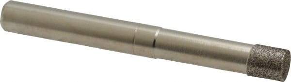 Made in USA - 1/4" Head Diam x 1/4" Head Thickness CBN Grinding Pin - 1/4" Shank Diam x 1-1/4" Shank Length, Coarse Grade - Eagle Tool & Supply