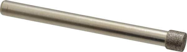 Made in USA - 0.312" Head Diam x 1/4" Head Thickness CBN Grinding Pin - 1/4" Shank Diam x 2-3/4" Shank Length, Coarse Grade - Eagle Tool & Supply