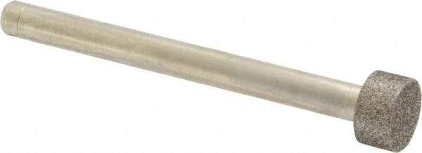 Made in USA - 1/2" Head Diam x 1/4" Head Thickness CBN Grinding Pin - 1/4" Shank Diam x 2-3/4" Shank Length, Coarse Grade - Eagle Tool & Supply