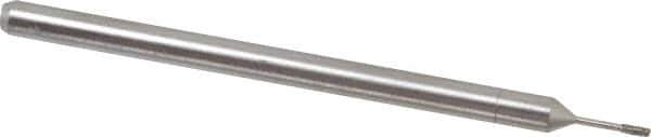 Made in USA - 3/32" Head Thickness Diamond (Abrasive) Grinding Pin - 1/8" Shank Diam x 2" Shank Length, Coarse Grade - Eagle Tool & Supply