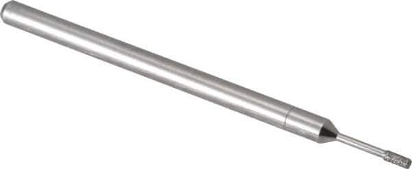 Made in USA - 1/8" Head Thickness Diamond (Abrasive) Grinding Pin - 1/8" Shank Diam x 1-7/8" Shank Length, Coarse/Fine Grade - Eagle Tool & Supply