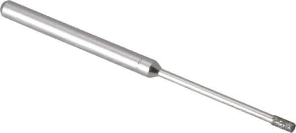 Made in USA - 5/32" Head Thickness Diamond (Abrasive) Grinding Pin - 1/8" Shank Diam x 1-1/4" Shank Length, Coarse/Fine Grade - Eagle Tool & Supply