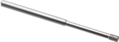 Made in USA - 0.11" Head Diam x 5/32" Head Thickness Diamond (Abrasive) Grinding Pin - 1/8" Shank Diam x 1-1/4" Shank Length, Coarse Grade - Eagle Tool & Supply