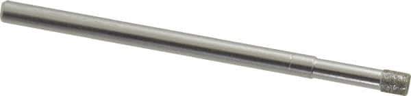 Made in USA - 1/8" Head Diam x 5/32" Head Thickness Diamond (Abrasive) Grinding Pin - 1/8" Shank Diam x 1-3/4" Shank Length, Coarse Grade - Eagle Tool & Supply