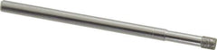 Made in USA - 1/8" Head Diam x 5/32" Head Thickness Diamond (Abrasive) Grinding Pin - 1/8" Shank Diam x 1-3/4" Shank Length, Coarse Grade - Eagle Tool & Supply