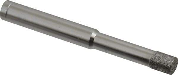 Made in USA - 0.218" Head Diam x 1/4" Head Thickness Diamond (Abrasive) Grinding Pin - 1/4" Shank Diam x 1-1/4" Shank Length, Coarse Grade - Eagle Tool & Supply