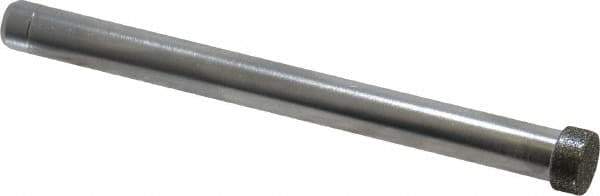 Made in USA - 0.312" Head Diam x 1/8" Head Thickness Diamond (Abrasive) Grinding Pin - 1/4" Shank Diam x 2-7/8" Shank Length, Coarse Grade - Eagle Tool & Supply
